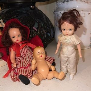 Lot Vintage Nancy Ann Storybook dolls including baby